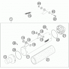 650 FS Engine Exhaust silencer