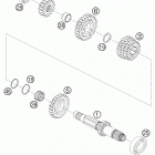 450_550_650_FE_FC_FS Chassis & Engine Lle 6-gang transmission i - main shaft 6-gear 450-650