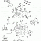 450_550_650_FE_FC_FS Chassis & Engine Zylinder head 450-650