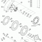 450_501_550_650 Chassis & Engine Rear wheel 17'' fs 450  /  650