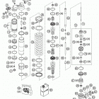 450_501_550_650 Chassis & Engine Shock absorber disassembled fc, fe 450-650 ref# 1 - 44