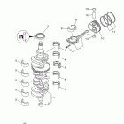 LF150XA Коленчатый вал и Поршень