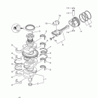 LF200XB Коленчатый вал и Поршень