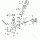 F250XA Crankshaft Piston 1037812-