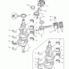 LF250TXR/LF250TUR Коленчатый вал и Поршень