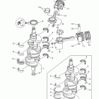 LF200TXR Коленчатый вал и Поршень