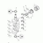 F75TLR Коленчатый вал и Поршень