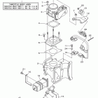 F225TLR Корпус дроселя в сборе