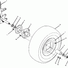 W918527 TRAIL BOSS 250 Front wheel assembly   trail boss