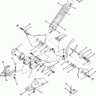 W918127 TRAIL BOSS 4X4 Swing arm weldment / rear shock asm. 250 4x4