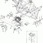 W917221 TRAIL BLAZER Engine and muffler mounting trail blazer