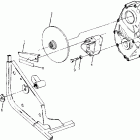 W917221 TRAIL BLAZER Right hand gearcase and brake mounting  trail blazer