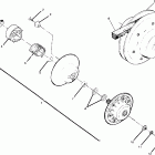 W918127 TRAIL BOSS 4X4 Driven clutch assembly  250 4x4