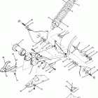 W918139 TRAIL BOSS 350L 4X4 Swing arm wld. / rear shock asm. 350 4x4