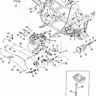 W918139 TRAIL BOSS 350L 4X4 Engine / muffler mounting 350 4x4