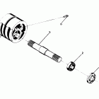 W918127 TRAIL BOSS 4X4 Details-front drive asm. 250 4x4 front tightener assembl...