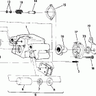 W917539 TRAIL BOSS 350L 2X4 Rear brake assembly 350    2x4