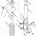 W918527 TRAIL BOSS 250 Strut assembly trail boss