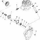 W917539 TRAIL BOSS 350L 2X4 Water pump assembly 350 2x4