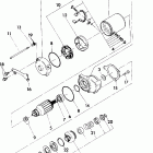 W917539 TRAIL BOSS 350L 2X4 Starting motor assembly 350 2x4