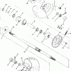 W918527 TRAIL BOSS 250 Rear wheel drive assembly trail boss