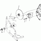W918527 TRAIL BOSS 250 Rh gearcase and brake mounting  trail boss