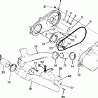 W917539 TRAIL BOSS 350L 2X4 Clutch cover assembly 350 2x4