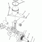 W918127 TRAIL BOSS 4X4 Crankshaft and piston 250 4x4