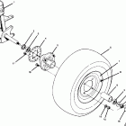 W917539 TRAIL BOSS 350L 2X4 Front wheel assembly   350 2x4