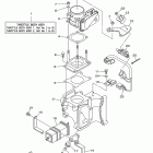 F225TLR Корпус дроселя в сборе