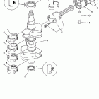 F40BMJH/F40BEJR/F40BTLR/F40BMLH Коленчатый вал и Поршень