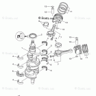 F250TXR Crankshaft Piston