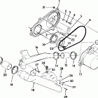 W907539 TRAIL BOSS 350L 2X4 Clutch cover assembly 350 2x4