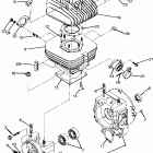 W908527 TRAIL BOSS 250 Crankcase and cylinder assembly