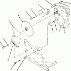 W907221 TRAIL BLAZER Right hand gearcase and brake mounting