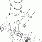 W908527 TRAIL BOSS 250 Коленчатый вал и поршни