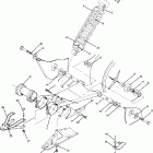 W898127 TRAIL BOSS 4X4 Swing arm weldment and  rear shock assembly