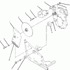 W898527 TRAIL BOSS Right hand gearcase and brake mounting