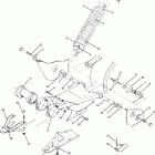W897527 TRAIL BOSS 2X4 Swing arm weldment and rear shock  assembly