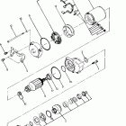 W898527 TRAIL BOSS Starting motor assembly