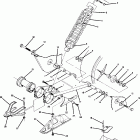 X888528 TRAIL BOSS 250 Swing arm weldment and rear shock assembly