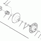 W888528 TRAIL BOSS 250 R/ES Driven clutch assembly