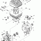 W888127 TRAIL BOSS 4X4 Crankcase and cylinder assembly