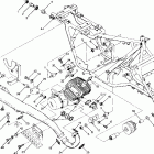 W887527 TRAIL BOSS 2X4 Engine and muffler mounting