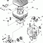 W888528 TRAIL BOSS 250 R/ES Crankcase and cylinder assembly