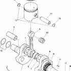 W888528 TRAIL BOSS 250 R/ES Коленчатый вал и поршни