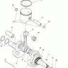 X888528 TRAIL BOSS 250 Коленчатый вал и поршни