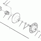 X888528 TRAIL BOSS 250 Driven clutch assembly