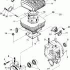 X888528 TRAIL BOSS 250 Crankcase and cylinder assembly