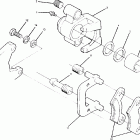 W888127 TRAIL BOSS 4X4 Front brake caliper assembly 1988 4 x 4 update